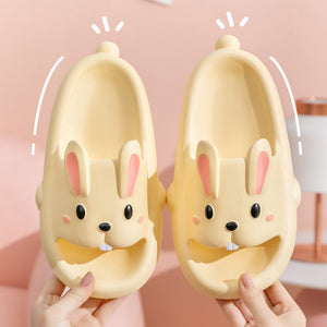 Cute Rabbit Slippers For Kids Women Summer
 Home Shoes/ Bathroom Slippers